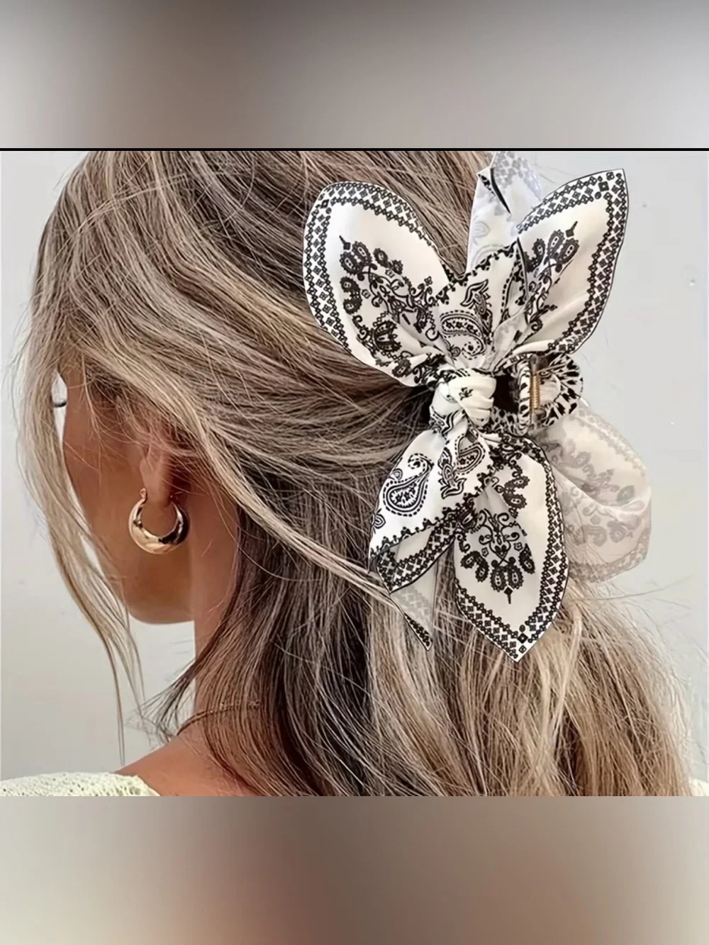 Bandana Bow Hair Scarf Clip - Pick One
